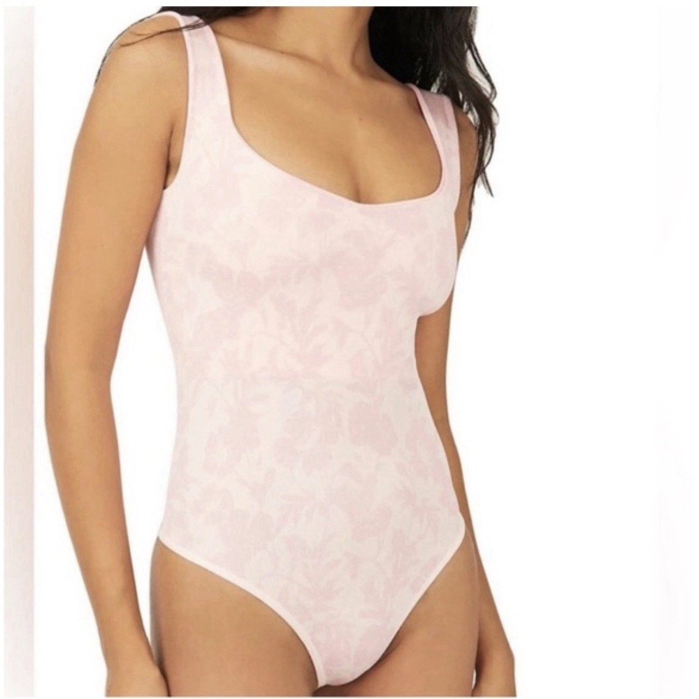 Intimately Free People Clean Lines ‎ Bodysuit Size XS/S Floral Bubble bath Combo